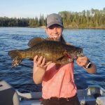 While fishing for walleye with her husband in northern Ontario, Leah McLean of Cobalt caught and released the biggest smallmouth she had ever seen.