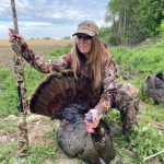 During a solo hunt in her second year of turkey hunting, Sunderland resident and self-taught hunter Leah Beevor harvested this tom from more than 100 feet with only 25 minutes left in the season.