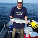 Richard Fillmore of Hamilton was delighted to land his personal best, 10-pound, 27-inch steelhead while fishing on Lake Ontario.