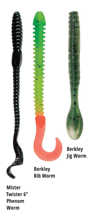 Berkley 6 Night Crawler PowerBait Soft Fishing Worms Natural