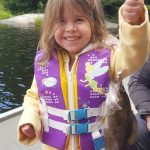 Syd Howes of Brooklin snapped this photo of his granddaughter Mikayla's first fish. She was using a live worm on a ¼ oz jig while fishing with her dad and grandpa on Weslemkoon Lake.