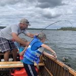 Calvin Pitt of Sault Ste. Marie had a great week with his kids, Parker and Hunter, fishing and exploring at Mar Mac Lodge Northend Outpost.
