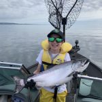 Steve Servinis of Markham was late-season salmon fishing on Lake Ontario with his son, Matthew, who reeled this in all by himself.