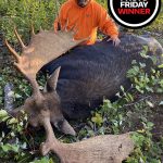 Photo Friday winner Patrick Hyatt of Barwick called this 57-inch bull in to within 100 yards in Kenora during the 2020 moose hunt.