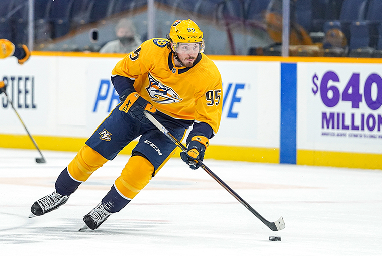 Matt Duchene of the Nashville Predators.