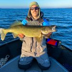 Len Talarico of Sudbury was fishing for walleye in the north channel of Lake Huron when he caught this 30-inch walleye, and then released it to grow bigger.