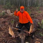 Kerrigan White of Renfrew is pleased that his friend, Norman Kelly of Matawatchan, finally got his first bull moose in 2020 in WMU 40 after 30 years of hunting, followed by a second bull moose there in 2021.