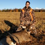 Elias Katsis of Scarborough was hunting with his father and brother in November when he took this nine-pointer at 120 yards at 7:54 a.m. on the first day of the season. It weighed 224.8 pounds after being field dressed.