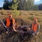 Kevin Vass of Tillsonburg shot this bull moose in New Liskeard (WMU 28) using his custom smokeless .45-calibre muzzleloader built by his friend, Ken Thiessen of Vortex Canada (featured in photo).