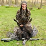 Ruza Cosic-Greenhalgh of Hamilton harvested her first spring turkey last May 2021; he may not have been pretty, but he sure was tasty.
