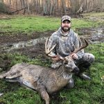 Sean McClelland of Delaware was thankful to have the opportunity to harvest this beauty 10-pointer with his compound bow in November.
