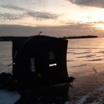 Mike Shepherd of Trenton captured a beauty shot of his portable ice hut on the beautiful Bay of Quinte.
