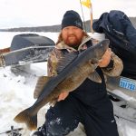 Trever Philpott of Sundridge caught and released this gorgeous specimen from a smaller, hidden gem of a lake in central Ontario by the grace of tenacious hand jigging.