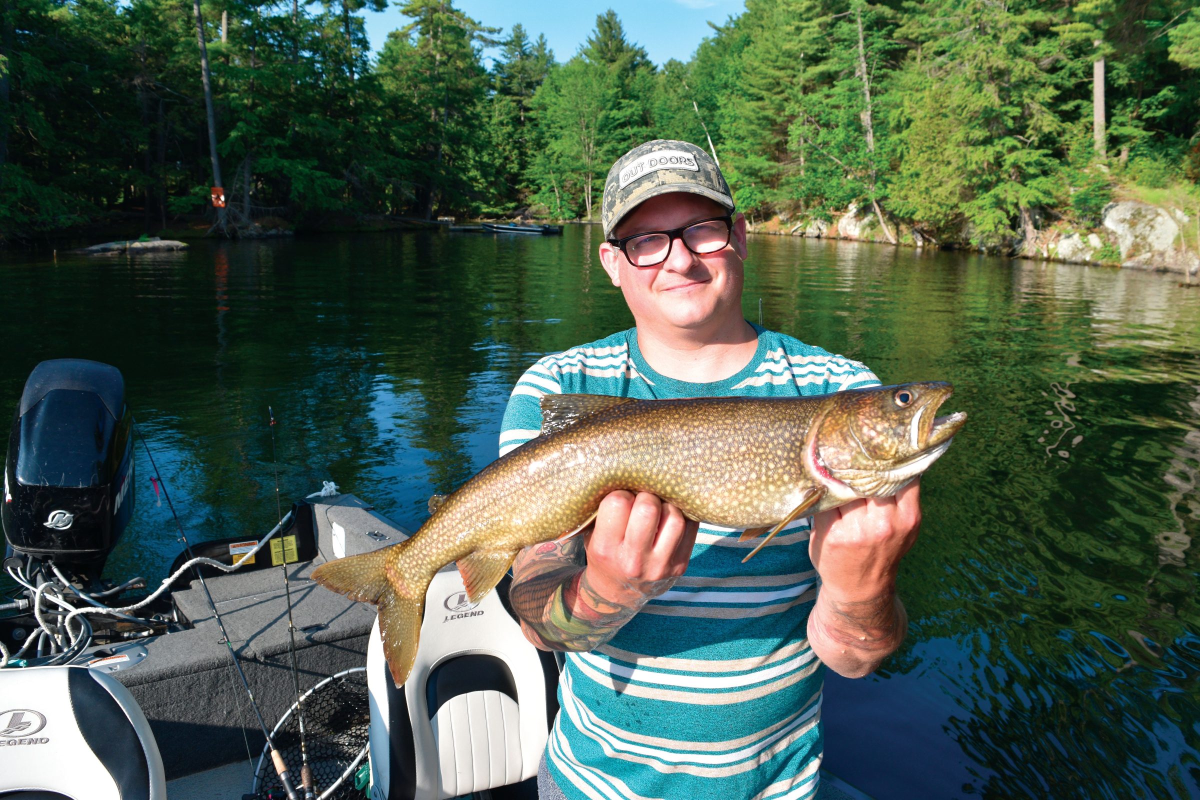 Andrew Rochon with a laker