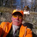 Steve Forkes of Roblin had just finished a two-hour watch when his dog, Gracie, snuck up behind him during a quick selfie.