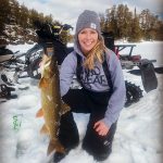 Tiffany Scribilo of Kenora caught this lake trout north of Kenora on a Little Cleo.