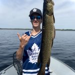 Drew Terry of Orillia may have been let down by the Toronto Maple Leafs this year, but he was comforted by catching this beauty pike while fishing with his father in the Kawarthas.