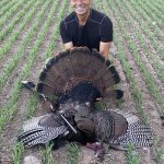 Jeremy Swanson of Barrie called in his father-in-law, Laz Cordeiro’s, first turkey after three unsuccessful years of hunting the birds.