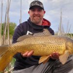 Ryan Palmer of Oshawa enjoyed the rod-bouncing chaos of a carp putting up a fight after siting patiently with his baited hook in the calm; he snapped a quick pic, and released it.