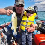 With three generations of anglers on board, Bennett Poynter and family from Alliston caught some beautiful walleye on Lake St. Clair.