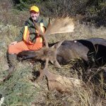 Curtis Reid of Madoc’s dreams came true when he harvested a 56 ¼-inch moose using a Sako 300 Weatherby Mag after a seven-kilometer hike on an early October morning. He says he was only able to find it thanks to a tip from the lodge owner.