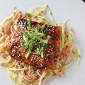 Broiled Arctic char with sesame hoisin glaze