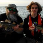 Jim Rice and his nephew Ryan Rice of Barrie caught some nice walleye in Nipissing.