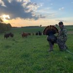 With the help of Mark Dirven of Hanover, Jacob Regier of Walkerton will always remember their wild turkey catch on the last day of the season.