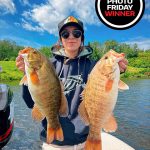 Photo Friday winner, Cheyenne DaSilva of Kenora, caught and released these beauty smallies using crankbaits and topwaters while pre-fishing for a tournament on a gorgeous day on Lake of the Woods.