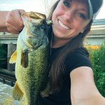 Jennifer Gadbois of Green Valley went fishing for St. Lawrence River bass.