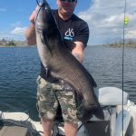 Curtis Richard of Sudbury landed this huge catfish in the Georgian Bay mouth of the Pickerel River while walleye fishing. Reeling it in was a 20-minute struggle, with many runs.
