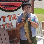 Kim Joe of Ajax documented his son’s first walleye catch on the Bay of Quinte.