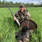 Ben Hendry of Perth harvested a 22-pound turkey with a shotgun inherited from his Papa on his old farm.