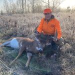 Mike Fodey of Brockville shot this 12-point buck while hunting with his son, Matt, near Greenbush on Nov. 5, 2021.
