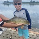 Rob Cunningham of Cobourg reached out to say his son, Oliver, caught a large white sucker in Honey Harbour this past August on a jig and worm. It looks like it could have rivaled the Ontario record (which is 5.39 pounds).