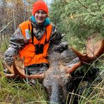 Kevin DelGuidice of Kapuskasing says his 15-year-old son, Christian, made a perfect 60-yard shot on this 37-inch moose on the opening morning of the 2022 gun season in WMU 24. Congratulations, Chris, on your first moose!