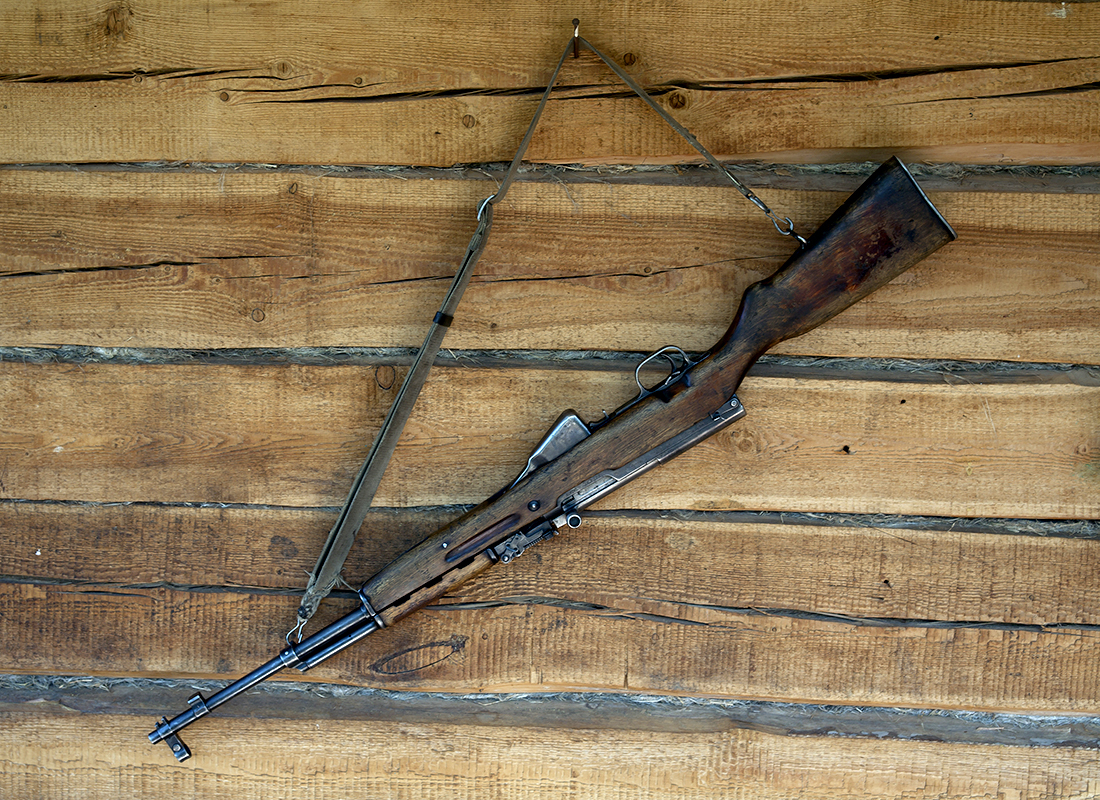 sks firearm hanging