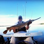 Bryan Morrow of Picton caught a 49-inch gar kayak fishing on the Bay of Quinte.