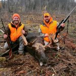 Darrin Cottam of Thunder Bay tagged out on opening day with the best friends a guy could have.