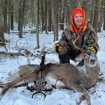 Jacob Brunette of Blezard Valley got this beautiful nine-pointer on a crisp morning on Manitoulin Island.