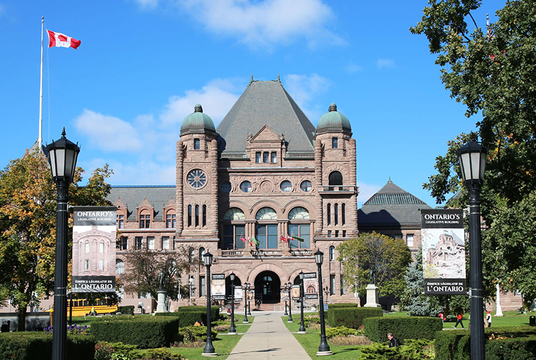 Legislative Assembly of Ontario building in Queens Park