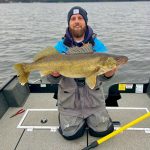 Len Talarico of Sudbury caught and released this 31.25-inch Lake Huron walleye on the ‘ol jig and minnow while fishing in 25-30 feet of water.