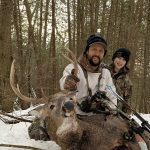 Ryan Moreau of Waubaushene, Tay Township was in the stand with his son, Liam, in December when a lovely doe walked this studly 7 pointer right past at 25 yards; it’s a memory they will never forget.