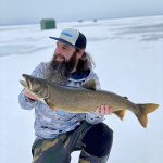 Marc Blake of Mississauga landed a 33.5-inch lake trout on a Freedom Tackle Minnow spoon last March.