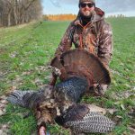 Jack Bryan of Stratford with his first ever turkey, shot near Wildwood.