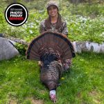 Photo Friday winner Nicole Whitney of Omemee got to choose from three travelling toms. She brought home her first bird of the season with a 20-gauge Benelli shotgun.
