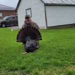 Bill Reid of Wyoming with his second turkey of the season. It weighed 24.9 pounds.