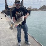 Kyle Reive with a Mother’s Day weekend catch that was released back into Lake Erie.