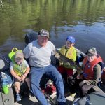 Liam Murphy with a 28-inch walleye he caught by using troll crawlers on a worm harness and bottom bouncer while out with his dad, brothers, and grandpa.