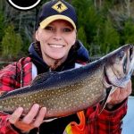 Photo Friday winner Raquel Morley of Sault Ste. Marie, who caught this beautiful spring speckled trout in the backwoods of Goulais River with a pink and chartreuse bomber-style lure.